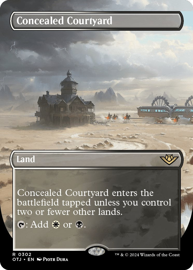 Outlaws of Thunder Junction #302 Concealed Courtyard (Borderless)