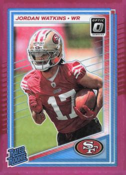 2025 Donruss Optic #289 Jordan Watkins Pink