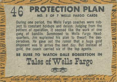 1958 A&BC TV Westerns #61 Protection Plan Tales of Wells Fargo