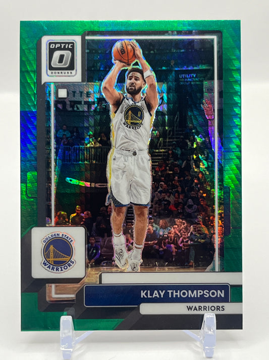 2022-23 Donruss Optic #71 Klay Thompson Hyper Green