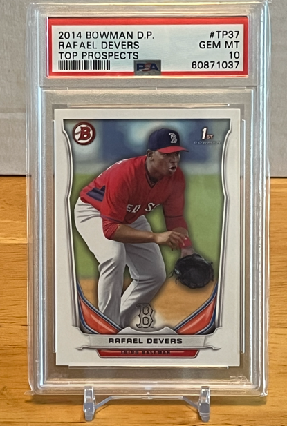 2014 Bowman Draft #TP-37 Rafael Devers Top Prospects PSA 10